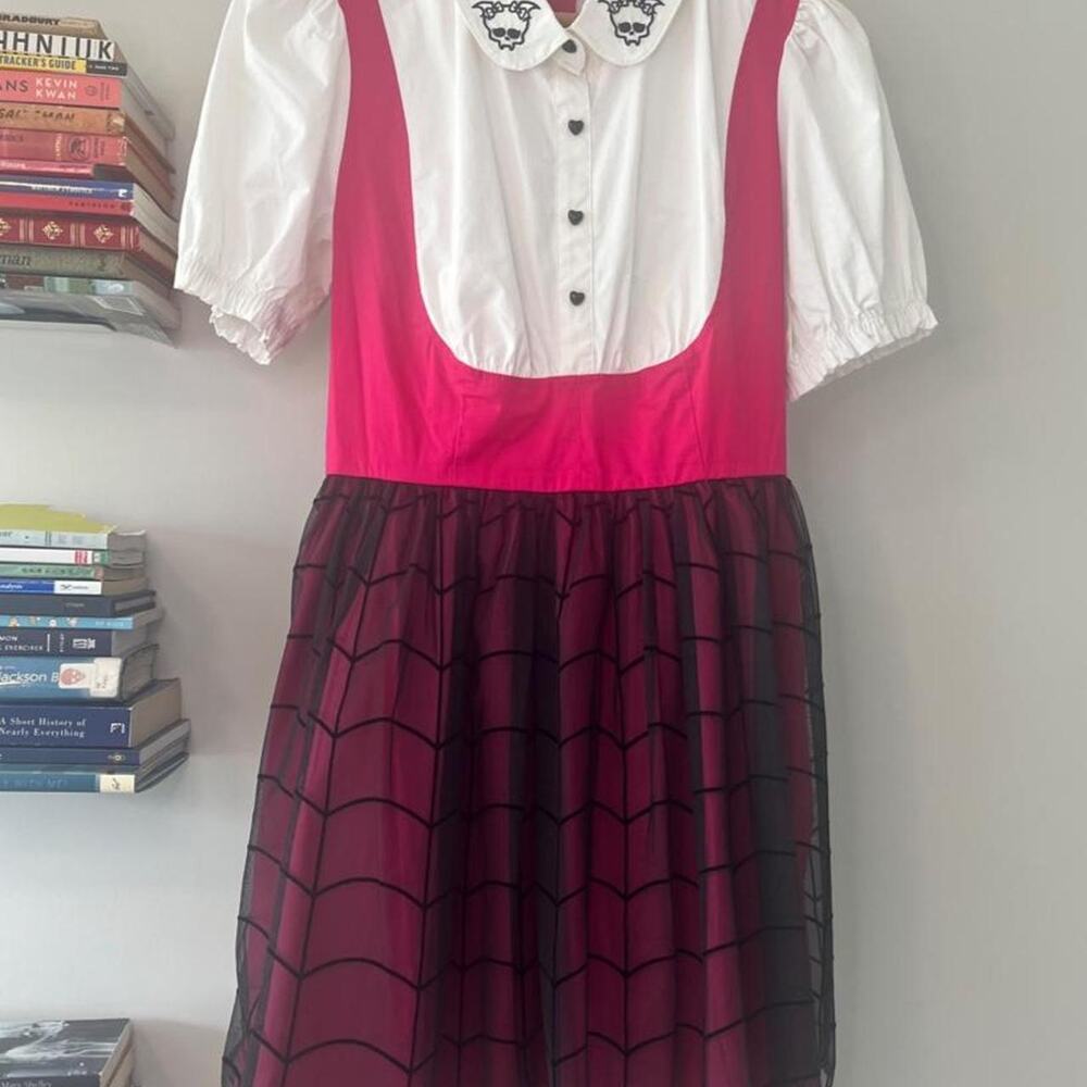 Monsters High Hot Topic Spiderweb Skirt Dress Size Large